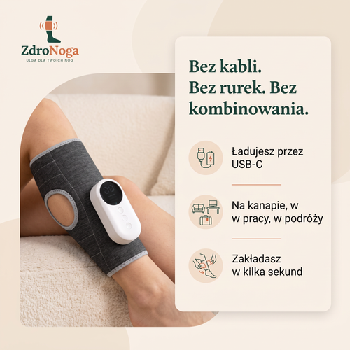ZdroNoga Relax – bezprzewodowy masażer na zmęczone nogi