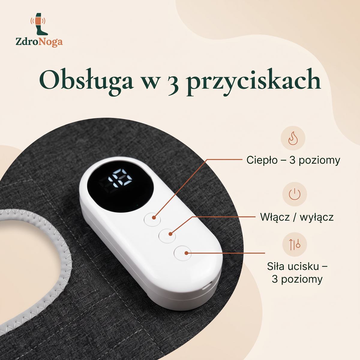 ZdroNoga Relax – bezprzewodowy masażer na zmęczone nogi