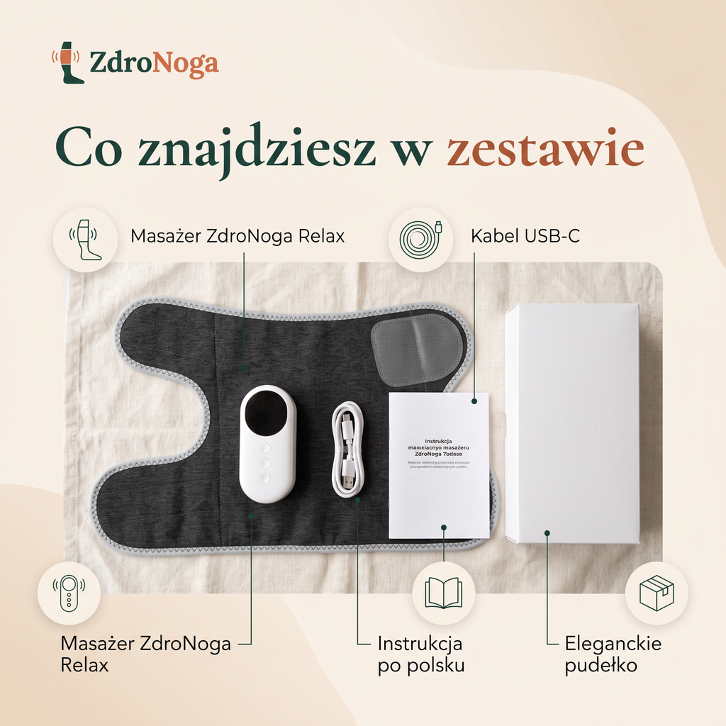 ZdroNoga Relax – bezprzewodowy masażer na zmęczone nogi