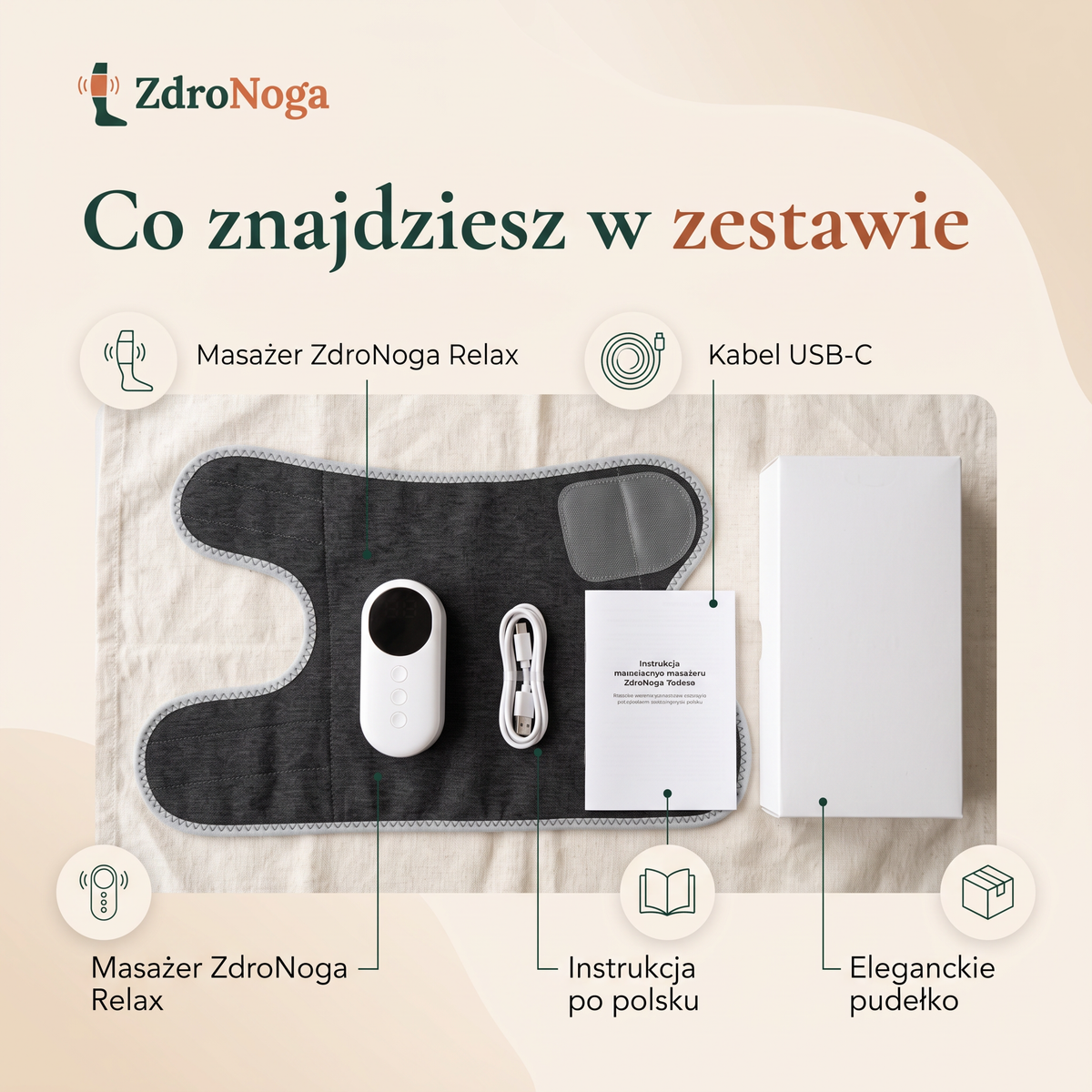ZdroNoga Relax – bezprzewodowy masażer na zmęczone nogi