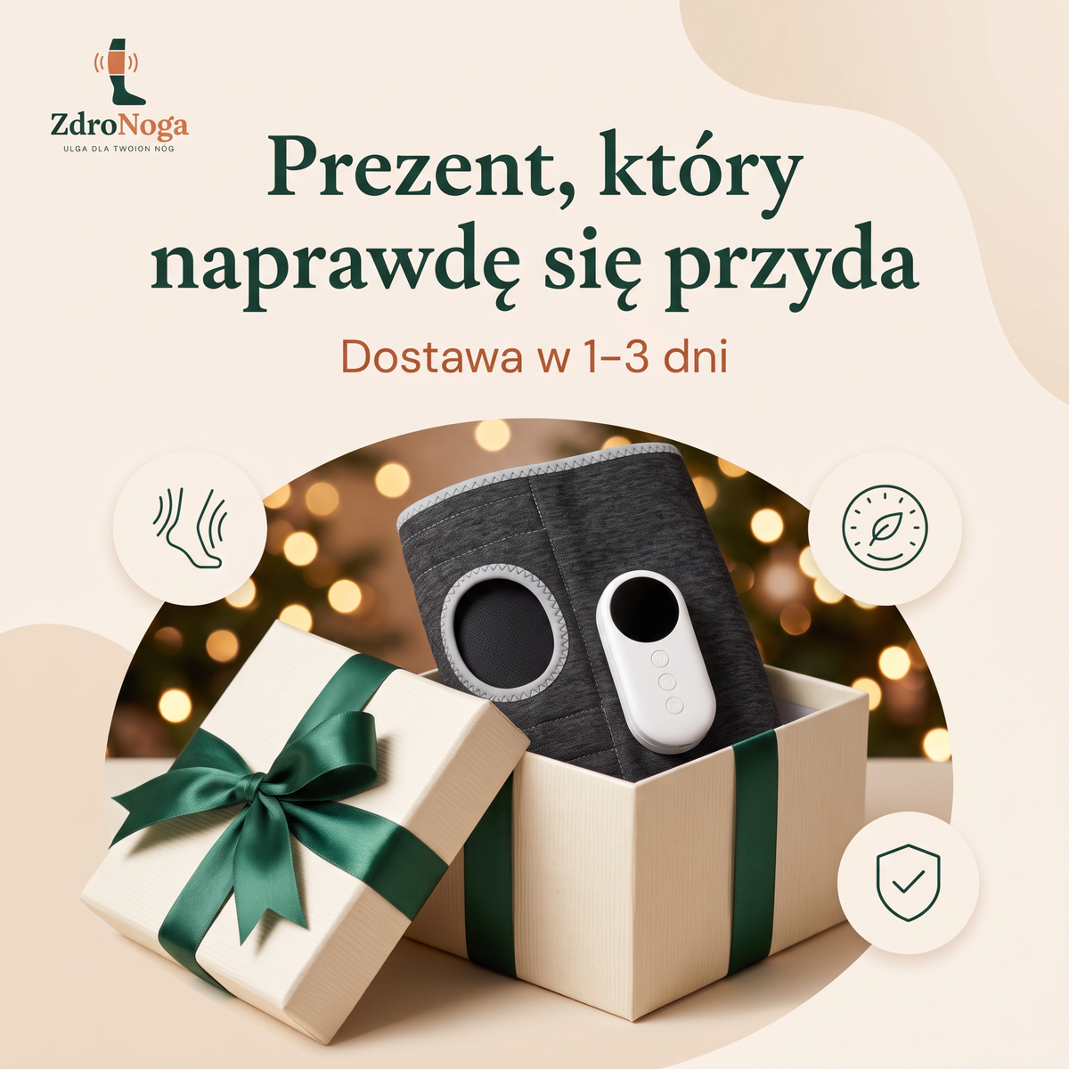 ZdroNoga Relax – bezprzewodowy masażer na zmęczone nogi